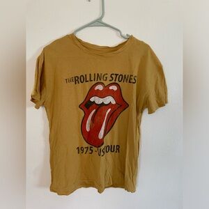 The Rolling Stones yellow t-shirt